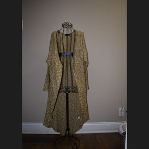 Green and Cream Cardigan